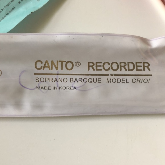 2 canto recorders soprano baroque model rhythm band instruments - Picture 5 of 9